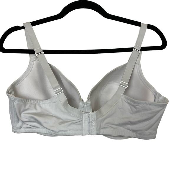 Cacique White Lace Smooth Balconette Underwire Bra 40DD - Picture 3 of 5